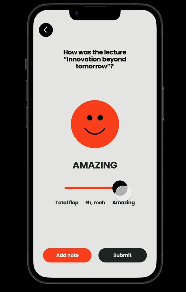 You can rate the lecture – the app learns your preferences!